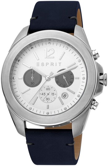 Esprit Herreklokke ES1G159L0015 Hvit/Lær Ø45 mm