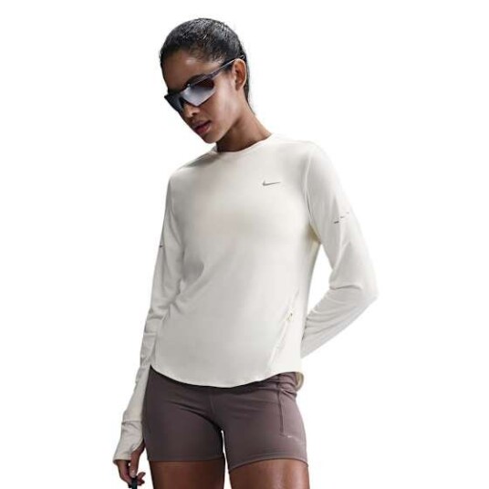 Nike Swift Dri FIT UV LS Crew Dame Sail/Reflective Silver XS