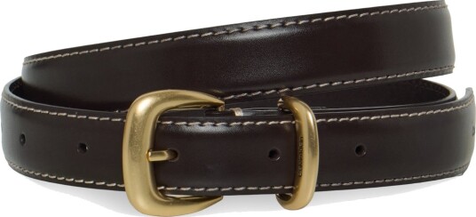 Calvin Klein 2Piece Logo 25Mm Contrast Stich Brown 100