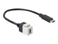 DELOCK USB Type-C kabel 25cm Hvid