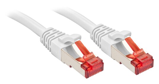 Lindy Cat6 S/FTP Nettverkskabel 0,5 m Hvit RJ-45 Gullplating