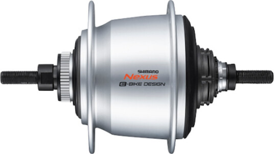 Shimano Nexus baknav med 5 gear 187mm aksel til 32 eiker sølv SG-C7000-5D til skivebremse