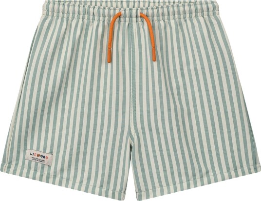 Liewood Duke Stripe Board Shorts Green 98