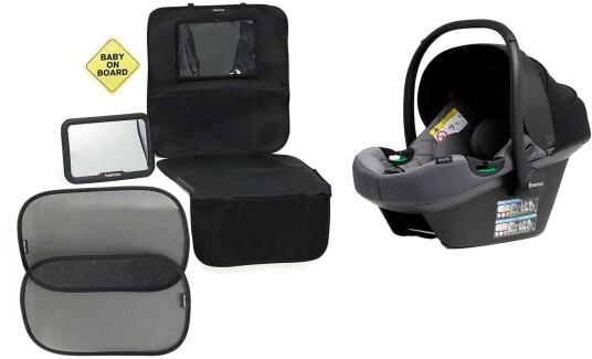 Beemoo Route i-Size Babybilstol Inkl. Tilbehør Mineral Grey Beemoo Route i-Size Babybilstol Inkl. Tilbehør Mineral Grey