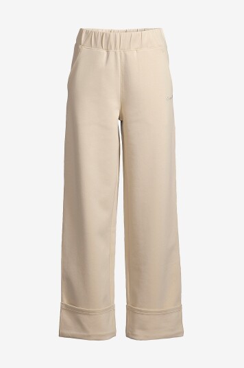 Casall Sweatpants Aria Turn Up Straight Jogger Beige