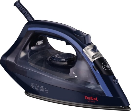 Tefal Virtuo Fv1713e0 Dampstrykejern Såleplate: Ptfe 2000 W Blå Tefal Virtuo Fv1713e0 Dampstrykejern Såleplate: Ptfe 2000 W Blå