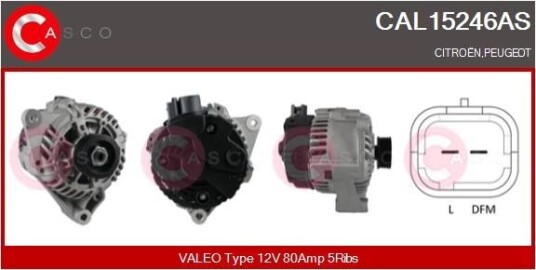 Dynamo CASCO CAL15246AS