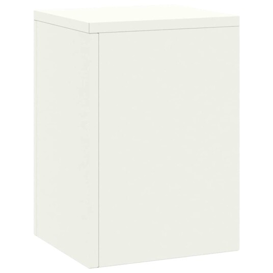  Uteplantestativ Søyle 2 stk Hvite 24x24x35 cm Stål