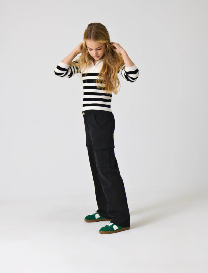 Kids Only Kogyarrow-Vox Str Cargo Pant Pnt Noos Black 116