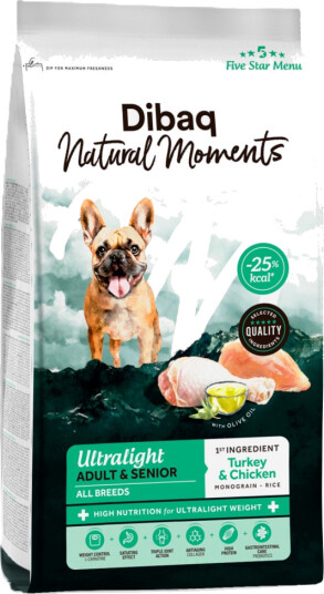 DIBAQ Natural Moments Ultralight Hundefôr 2kg DIBAQ Natural Moments Ultralight Hundefôr 2kg