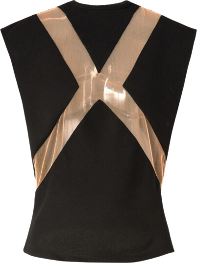 Genny Dame Topper Svart 2XS, Genny Dame Topper Svart 2XS,
