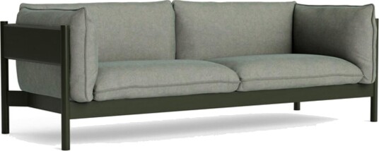 Hay Arbour 3 seters sofa flaskegrønn bøk/Atlas 931