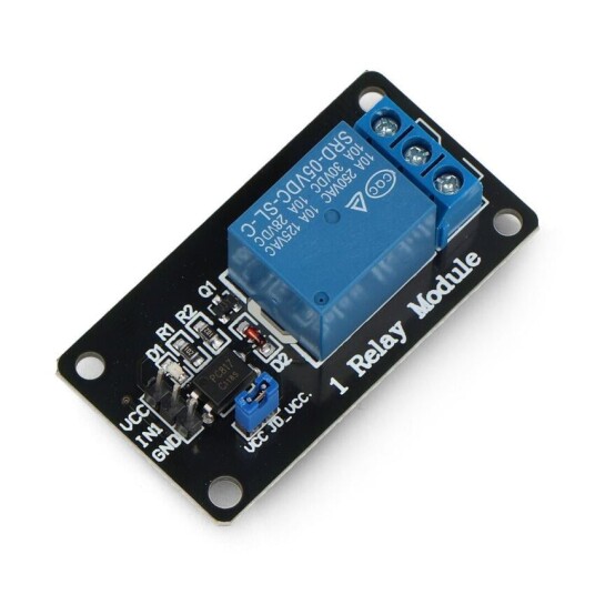 Relémodul 1 kanals 10A/250VAC 5V relay