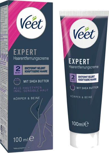 Veet Expert hårfjerningskrem for ben og kropp 100 ml Veet Expert hårfjerningskrem for ben og kropp 100 ml