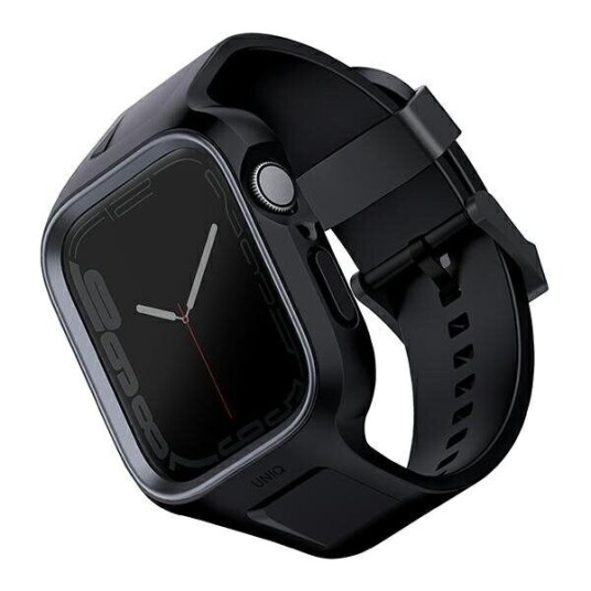 UNIQ Monos 2 i 1 Klokkerem og Deksel for Apple Watch 45/44mm Svart UNIQ Monos 2 i 1 Klokkerem og Deksel for Apple Watch 45/44mm Svart