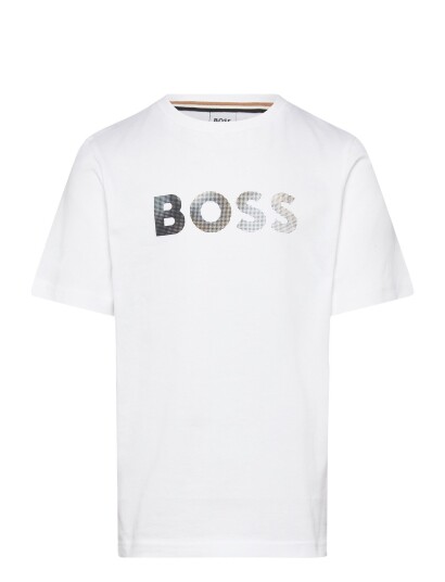 BOSS Short Sleeves Tee Shirt White 150