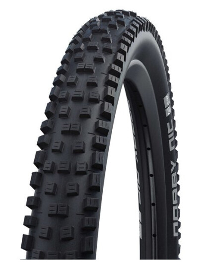 Schwalbe Nobby Nic Folding Tire (62-622) Black, Addix, Hookless:Compatible, Raceguard, Psi Max:50 Psi, Double Defence Schwalbe Nobby Nic Folding Tire (62-622) Black, Addix, Hookless:Compatible, Raceguard, Psi Max:50 Psi, Double Defence