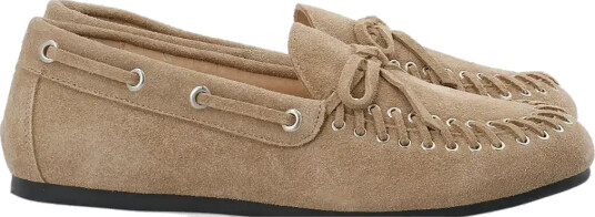Bianco Biamarlene Moccassin Slipper Suede - Beige - 41