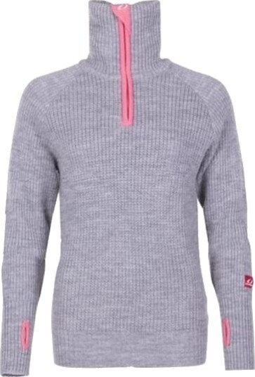 Ulvang Rav Sweater W/Zip Grey Melange/Delicate Pink/Vanilla XS Ulvang Rav Sweater W/Zip Grey Melange/Delicate Pink/Vanilla XS