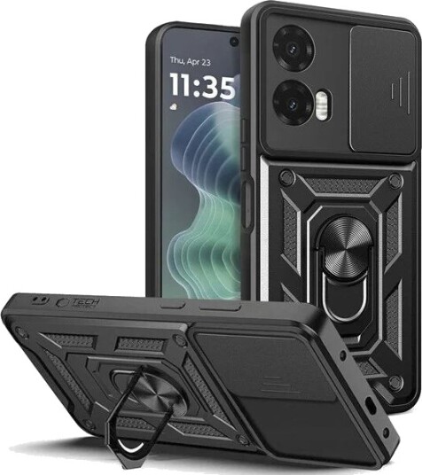 Tech-Protect CamShield Pro Case for Motorola Moto G35 5G Black