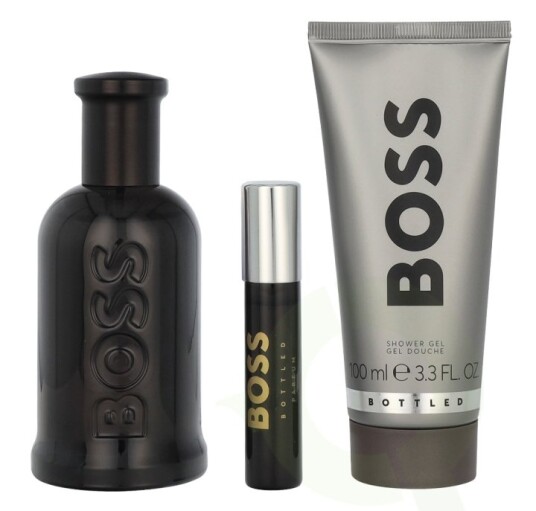 Hugo Boss Bottled Giftset 210 ml Eau De Parfum Spray 100ml/ Eau De Parfum Spray 10ml/Shower Gel 100ml Hugo Boss Bottled Giftset 210 ml Eau De Parfum Spray 100ml/ Eau De Parfum Spray 10ml/Shower Gel 100ml