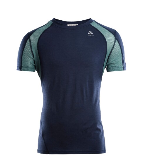 Aclima LightWool 140 Sports T-shirt, Herre Navy/North Atlantic XL