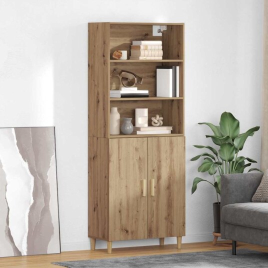 Høyskap artisan eik 69,5 x 34 x 180 cm Konstruert tre