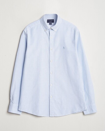 Charles Tyrwhitt  Button Down Stretch Oxford Shirt Blue/Whte