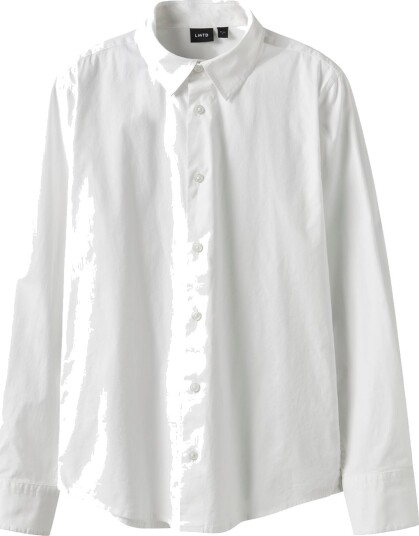 LMTD Nlmmorten Ls Slim Shirt White 134 140