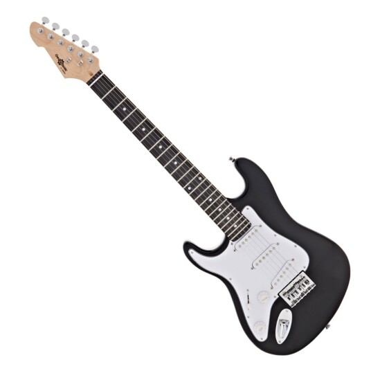 3/4 LA Venstrehendt Elektrisk Gitar fra Gear4music Svart Nesten ny 3/4 LA Venstrehendt Elektrisk Gitar fra Gear4music Svart Nesten ny