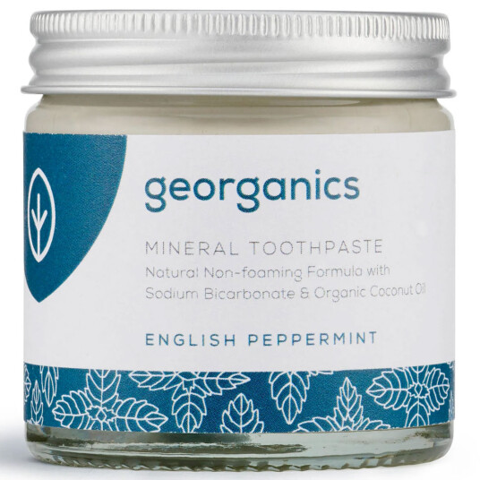 Organisk mineral tannkrem Georganics Peppermint Fluoride Fri 60 ml