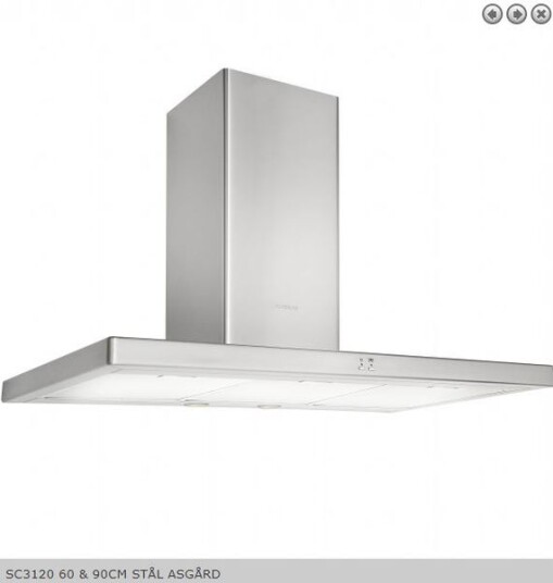 Silverline Asgård Vegghengt Ventilator 60 cm med Belysning og Justerbar Hastighet Silverline Asgård Vegghengt Ventilator 60 cm med Belysning og Justerbar Hastighet