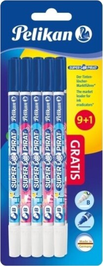 Pelikan Super Pirat Plast Flerfarget Blister 10 Stykker Tyskland