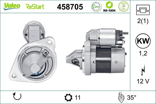 VALEO 458705 Starter VALEO 458705 Starter