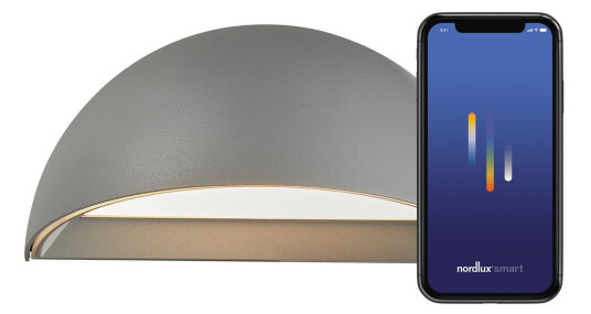 Nordlux Arcus smart vegglampe utendørs - Grå