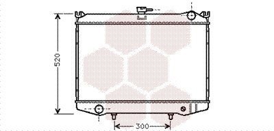 Radiator VAN WEZEL 13002041