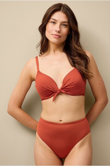 Ellos Collection Zoey Bikini med høy midje rosa Rød