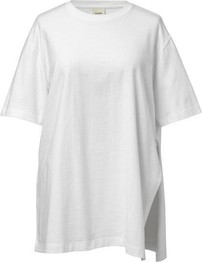 Boob Oversized T-skjorte med Splitt White M-L