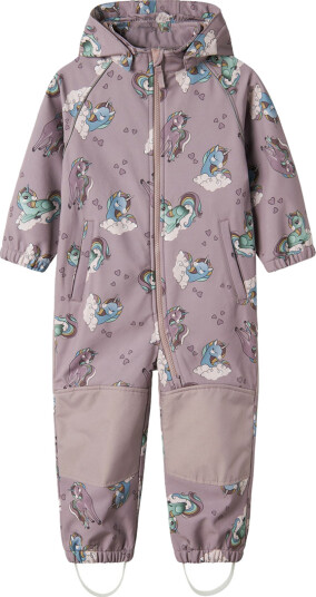 Name It Alfa08 Softshell Suit All Over Print Lilla 98