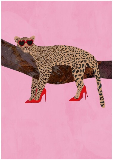 Plakat Leopard i Røde Hæler