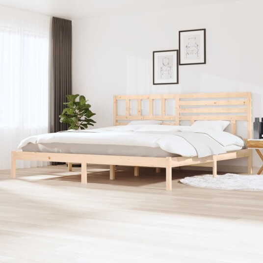 vidaXL Sengeramme heltre furu 180x200 cm 6FT Super King