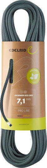Edelrid Skimmer Eco Dry klatretau 7,1 mm Night