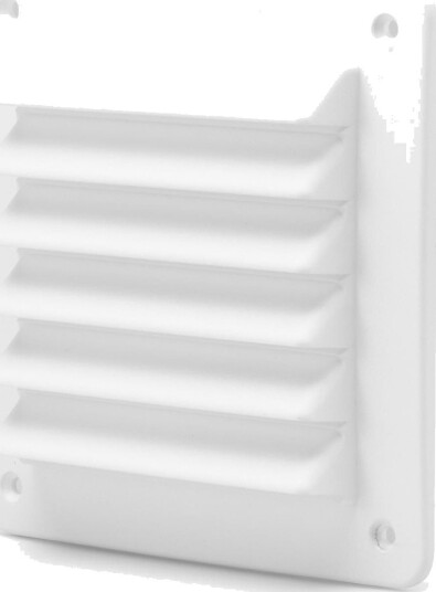 Klimatfabriken 55031 Ytterveggsgitter 150 × 150 mm, Pp Hvit