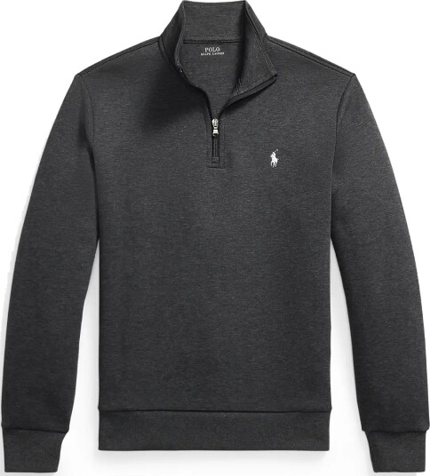 Polo Ralph Lauren Double Knit Quarter Zip Pullover Grey M