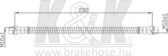 K&K FT4644 Bremseslange