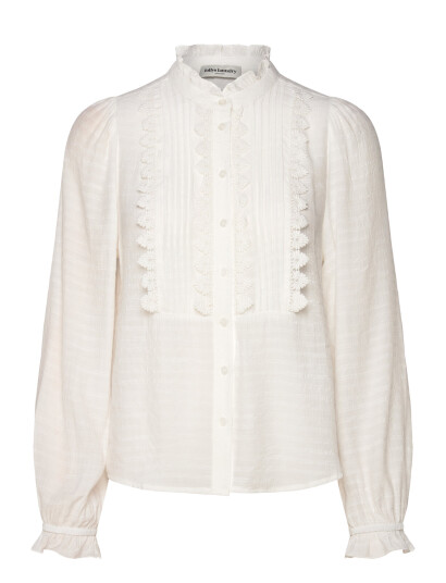 Lollys Laundry Arielll Shirt Ls - White - L Lollys Laundry Arielll Shirt Ls - White - L