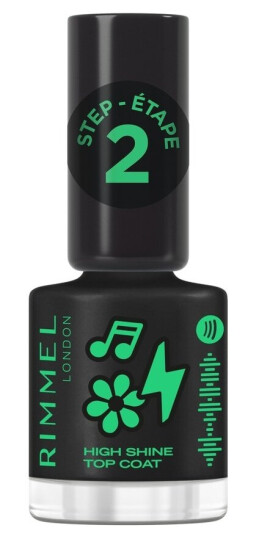 Rimmel London Full Volume Super Gel Nail Polish Topcoat 001 High Rimmel London Full Volume Super Gel Nail Polish Topcoat 001 High