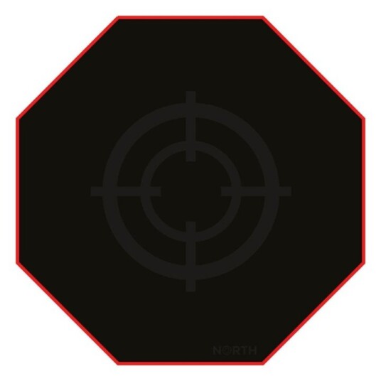 North Gulvmåtte Pro Gaming Rød/Sort