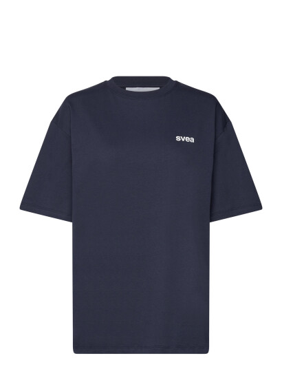 Svea Smaustin Boxy Ss T-Shirt - Navy - S Svea Smaustin Boxy Ss T-Shirt - Navy - S
