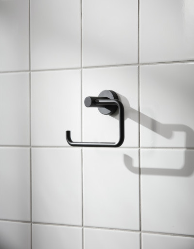 Toalettpapirholder i svart Toalettpapirholder i svart